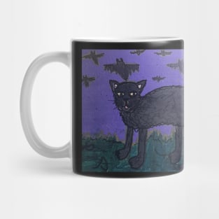 Halloween cat by Riley Mug